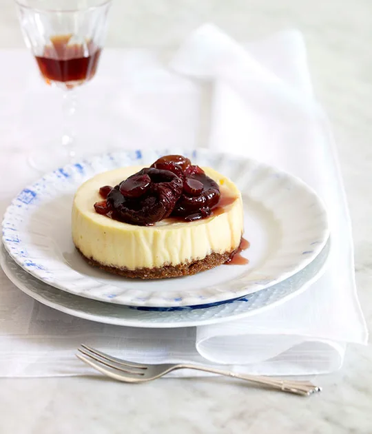 Baked Ricotta Cakes with Amaretti Crust | Gourmet Traveller