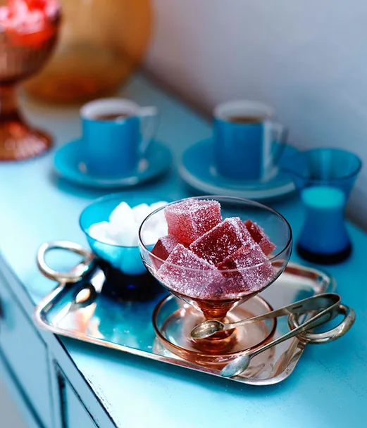 Sugared strawberry jubes