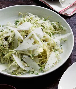 Baby artichoke and Manchego salad