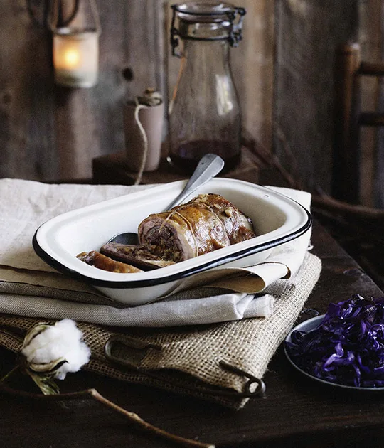 Rolled lamb breast in spiced broth | Gourmet Traveller