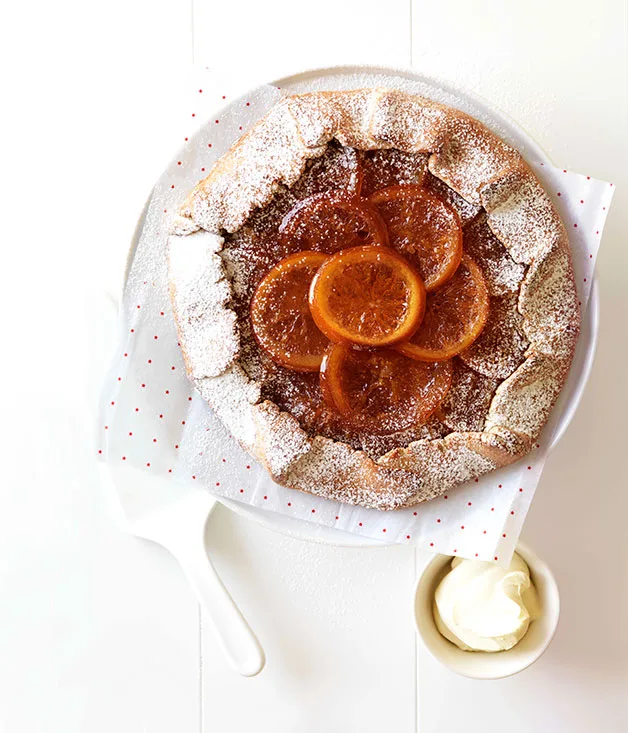 Candied orange crostata