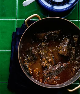 Beef short ribs agrodolce