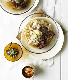 Korean-style oxtail broth