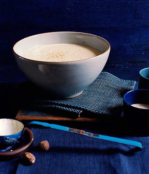 Pear, celeriac and Roquefort soup