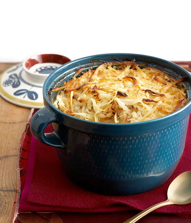 Potato and bacon gratin