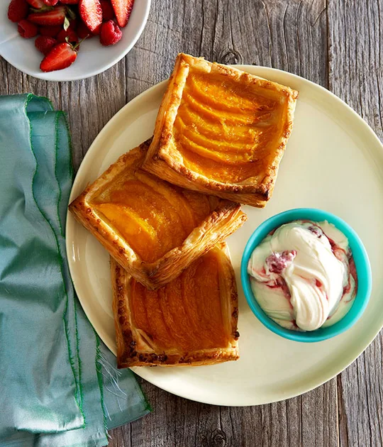 Mango galettes with berry fool | Gourmet Traveller