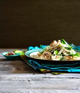 Snapper and green mango salad
