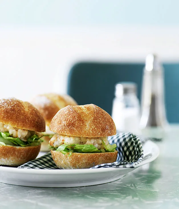 Prawn burgers