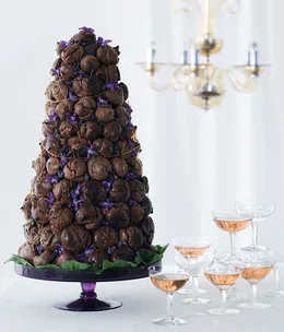 Chocolate croquembouche
