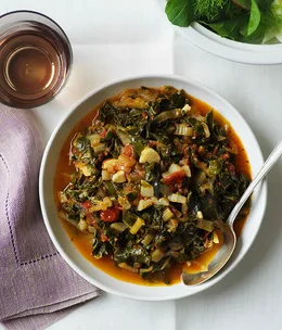 Stewed silverbeet