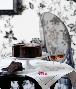 Rich chocolate cake