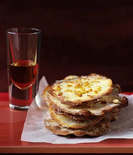 Caramelised pine nut pastries