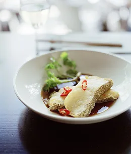 Wok-fried Patagonian toothfish