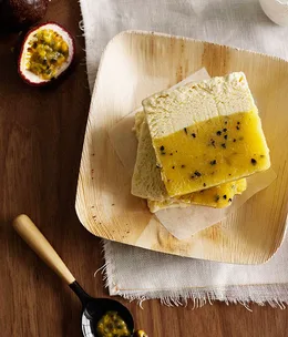 Passionfruit and pineapple ice