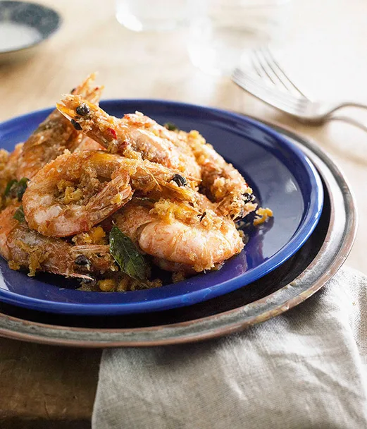 Butter prawns (Nai yow ha)