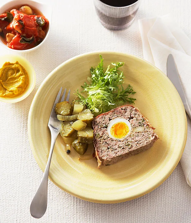 Meat loaf with tomato salsa