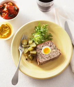 Meat loaf with tomato salsa