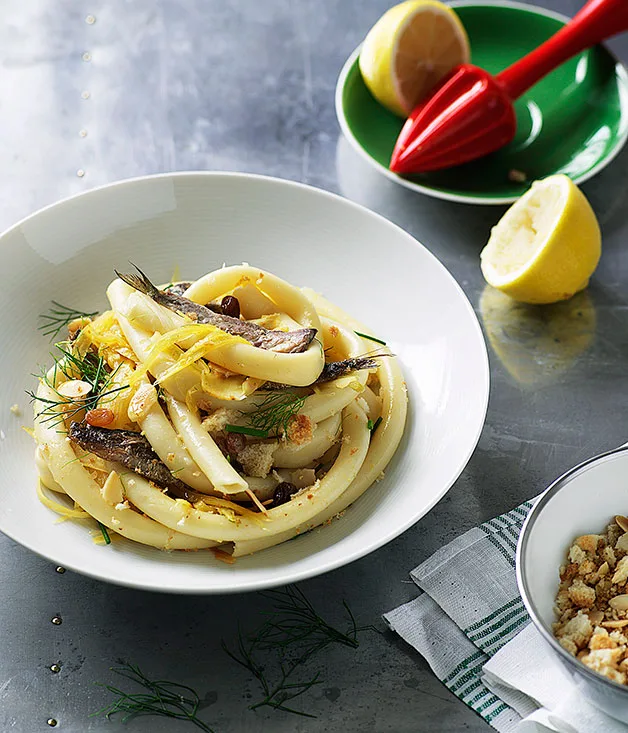 Ziti with sardines