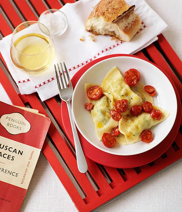Agnolotti with baccalà