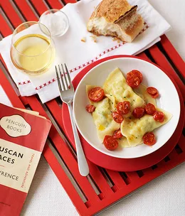 Agnolotti with baccalà