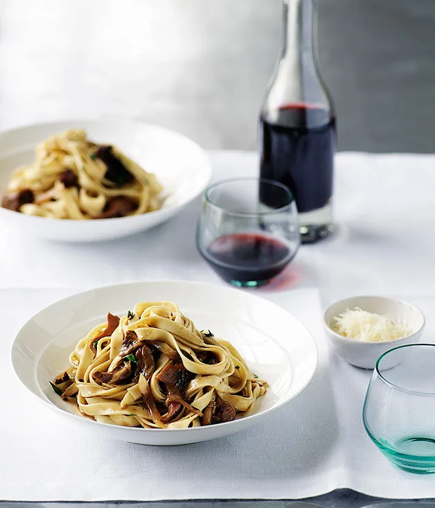 Tagliatelle with mushrooms