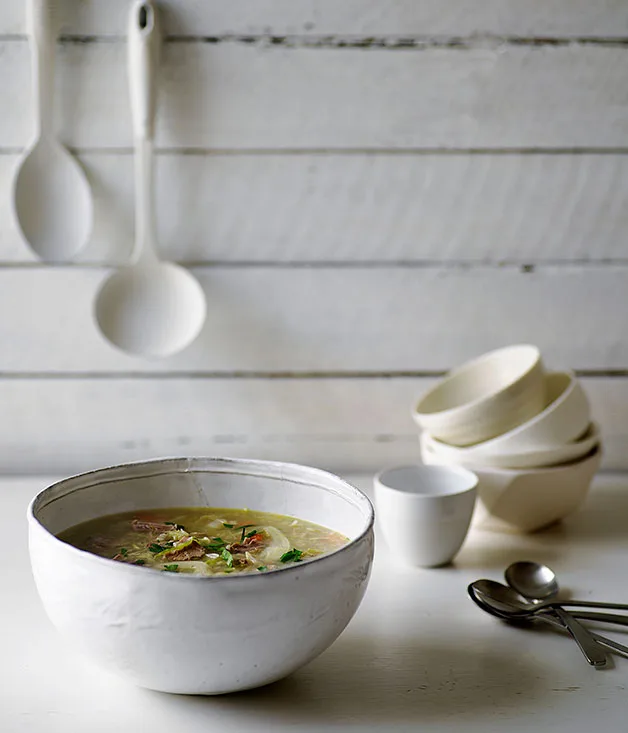 Lamb and pearl barley soup