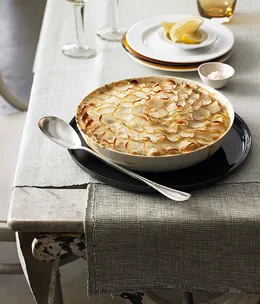 Snapper, fennel and potato pot pie