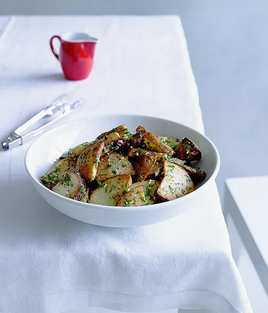 Sautéed Potatoes with Garlic and Walnut Oil Recipe