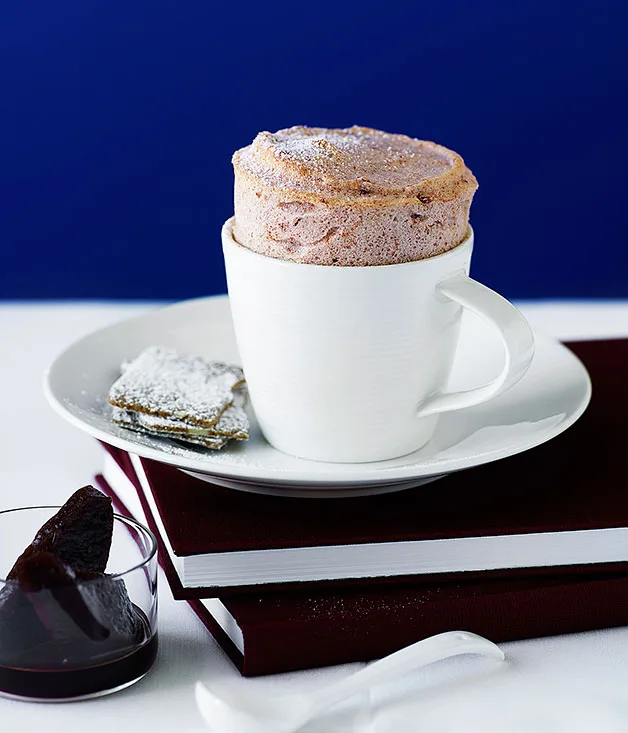 Quince and Earl Grey soufflés