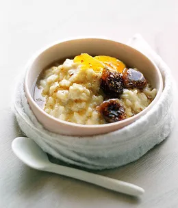 Fig and brandy rice pudding