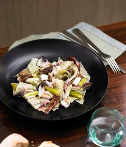 Maltagliati di pane con calamari