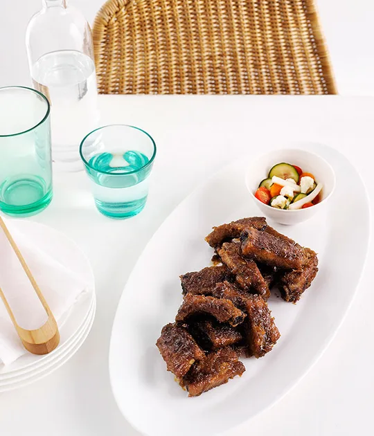 Spareribs yasai suzuke | Gourmet Traveller