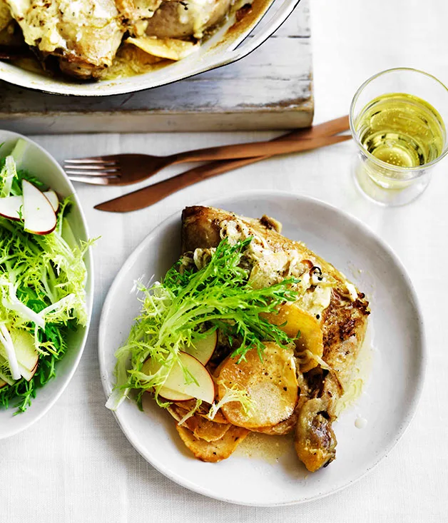 Chicken with Swede, Cider and Crème Fraîche