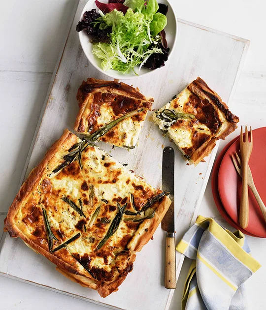 Baby leek and lemon tart recipe | Gourmet Traveller