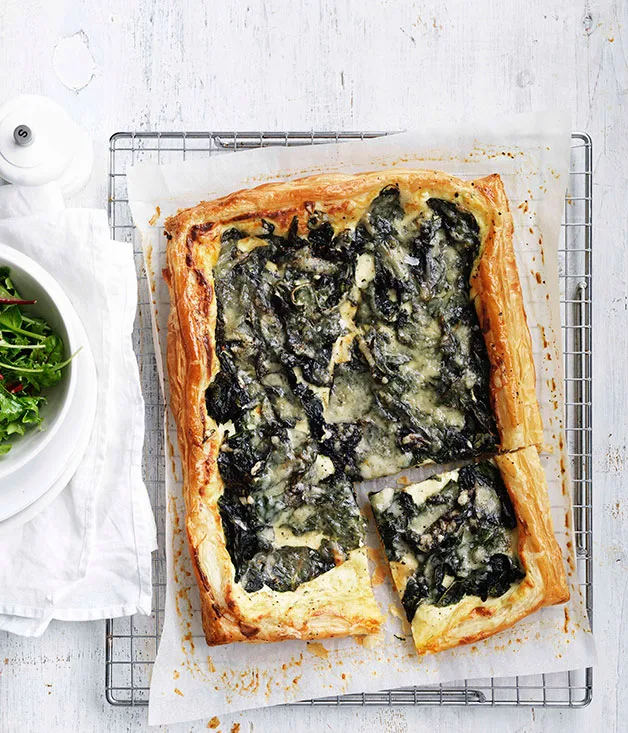 Silverbeet, ricotta and Fontina galette