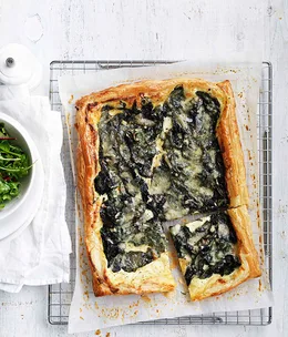 Silverbeet, ricotta and Fontina galette