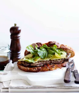 Ploughman’s steak sandwich