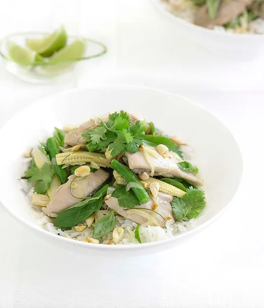 Kaffir lime and lemon grass chicken | Gourmet Traveller