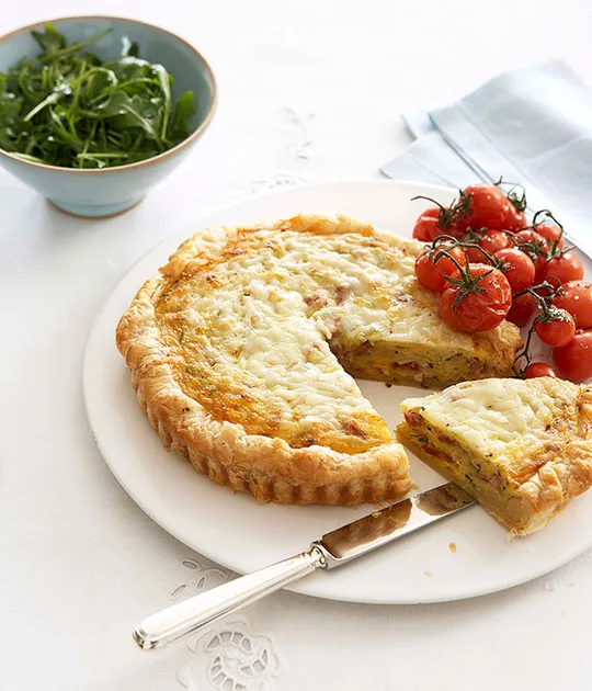 Ham and leek quiche | Gourmet Traveller