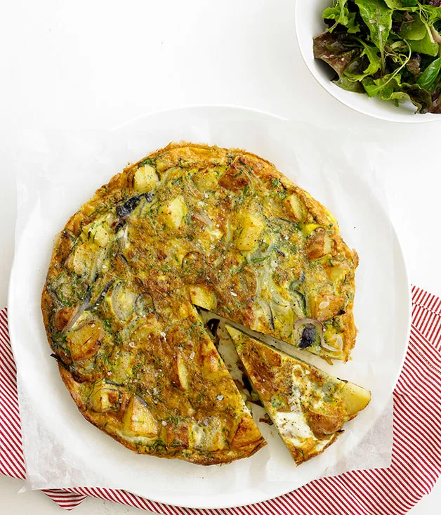 Potato and herb tortilla