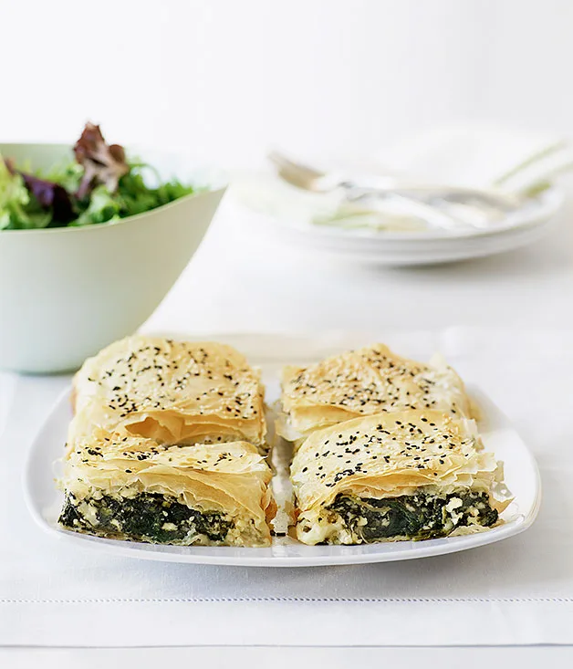 Spinach and feta tart