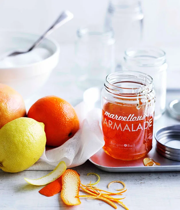 Orange and ruby grapefruit marmalade