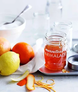 Orange and ruby grapefruit marmalade