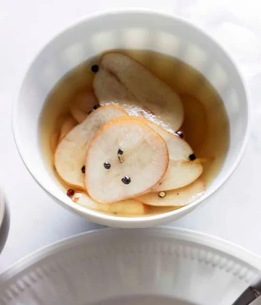Quick pickled pears recipe | Gourmet Traveller recipe