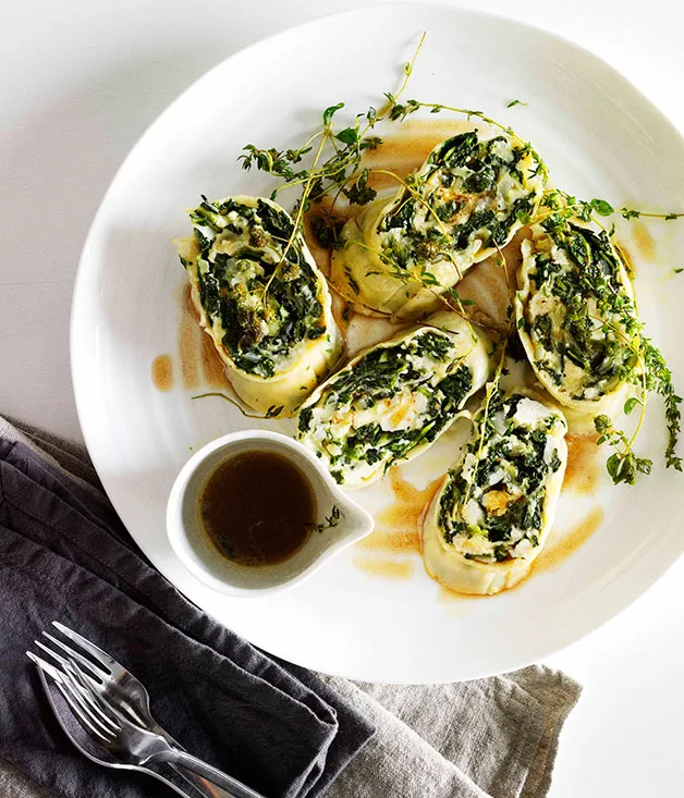 Marjoram and thyme brown butter