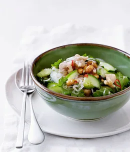 Thai chicken and cucumber salad