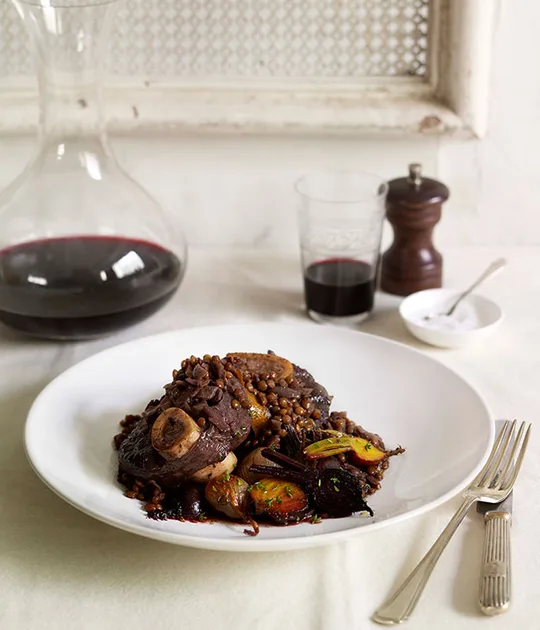Pot-Roasted Venison with Lentils and Beetroot Recipe