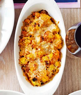 Cauliflower and saffron gratin
