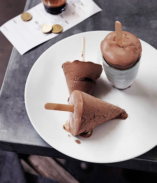 Choc pops with raspberry jube | Gourmet Traveller