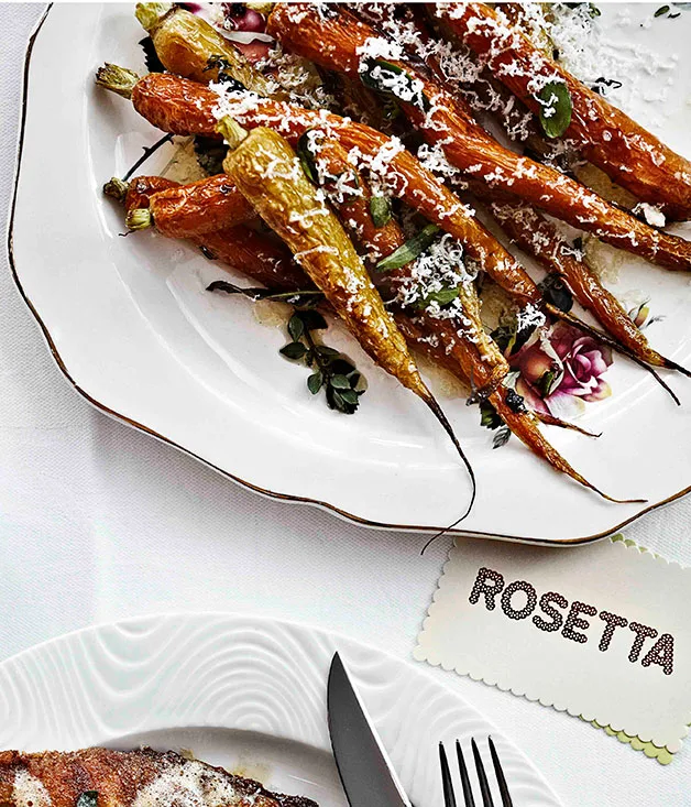 Carrots with ricotta salata